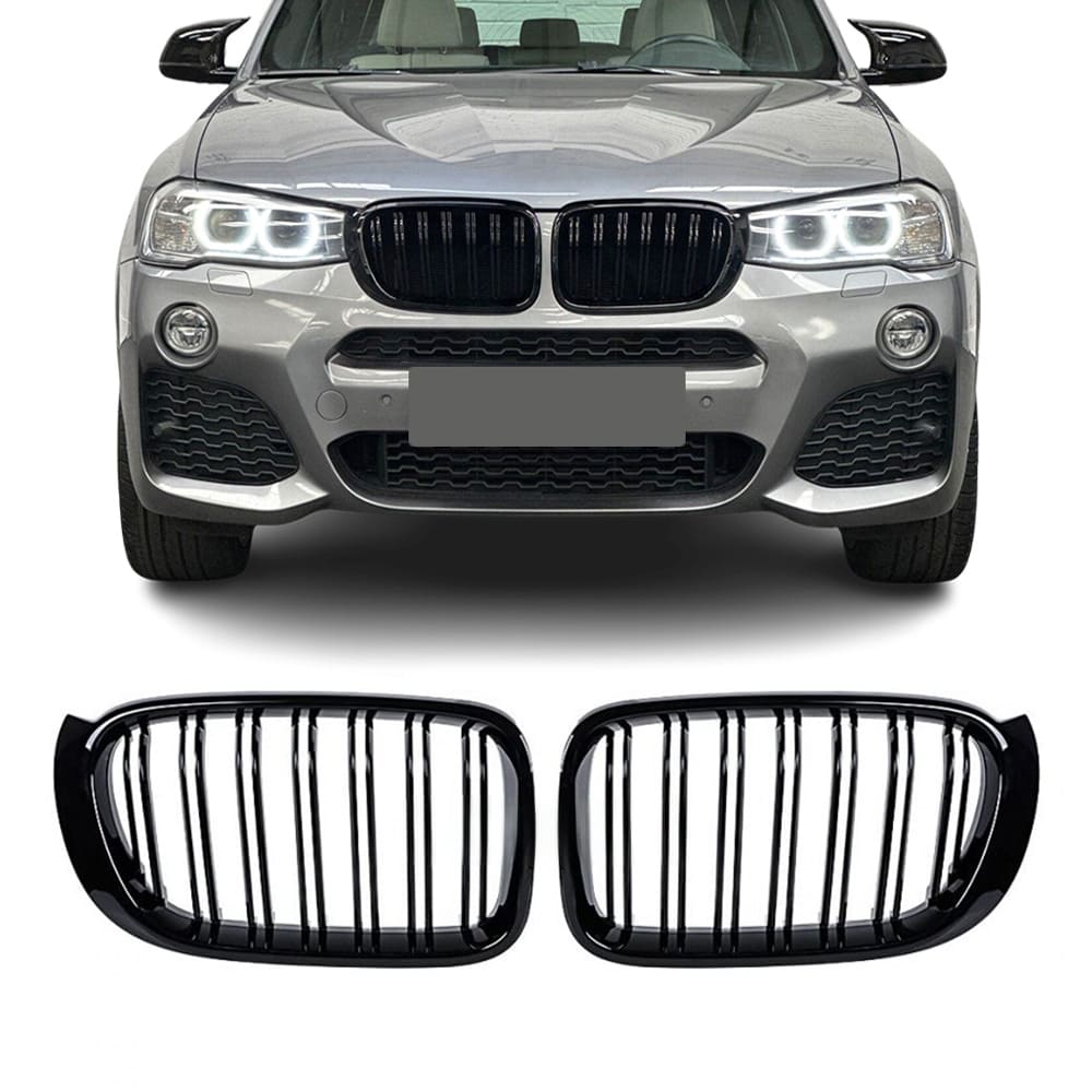 BMW X4 F26 / X3 F25 LCI, kiiltävän mustat munuaiset