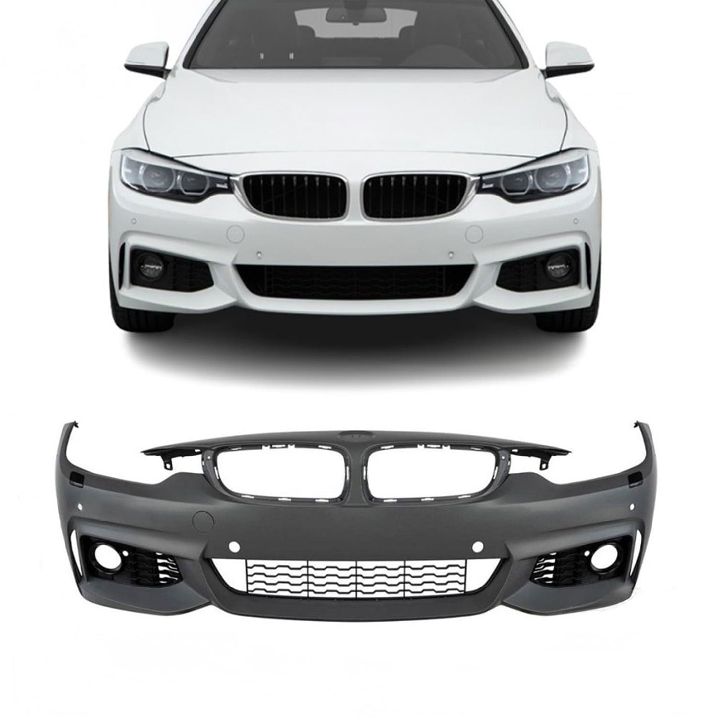 BMW F32 F33 F36 13-18 M-sport look etupuskuri, PDC, SRA