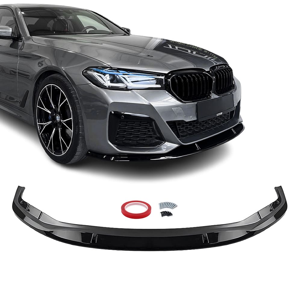 BMW G30 G31 LCI, kiiltävän musta etuspoileri