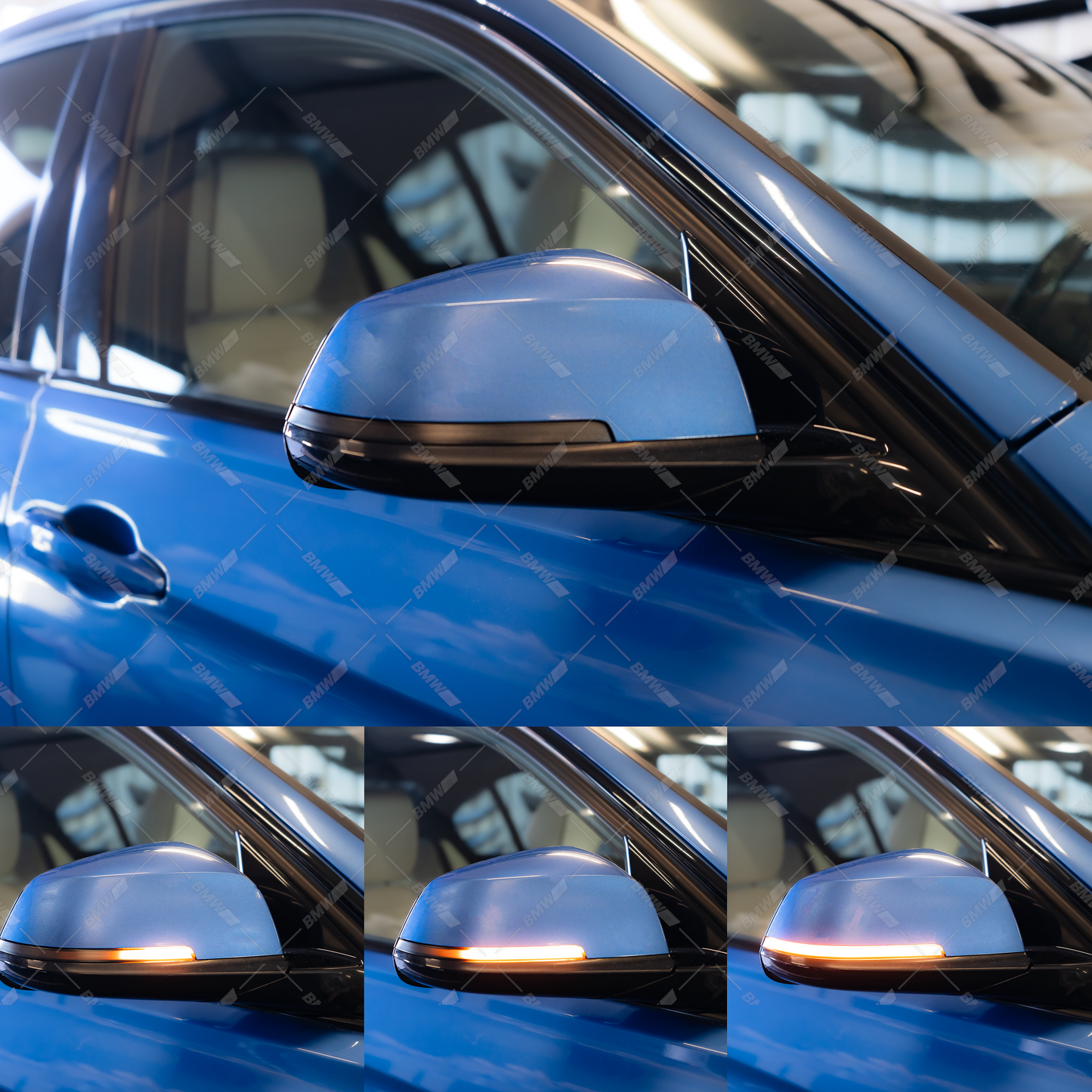 BMW F20 F21 F22 F30 F31 F32 F33 F34 F36 F87 E84 dark dynamic LED mirror indicators