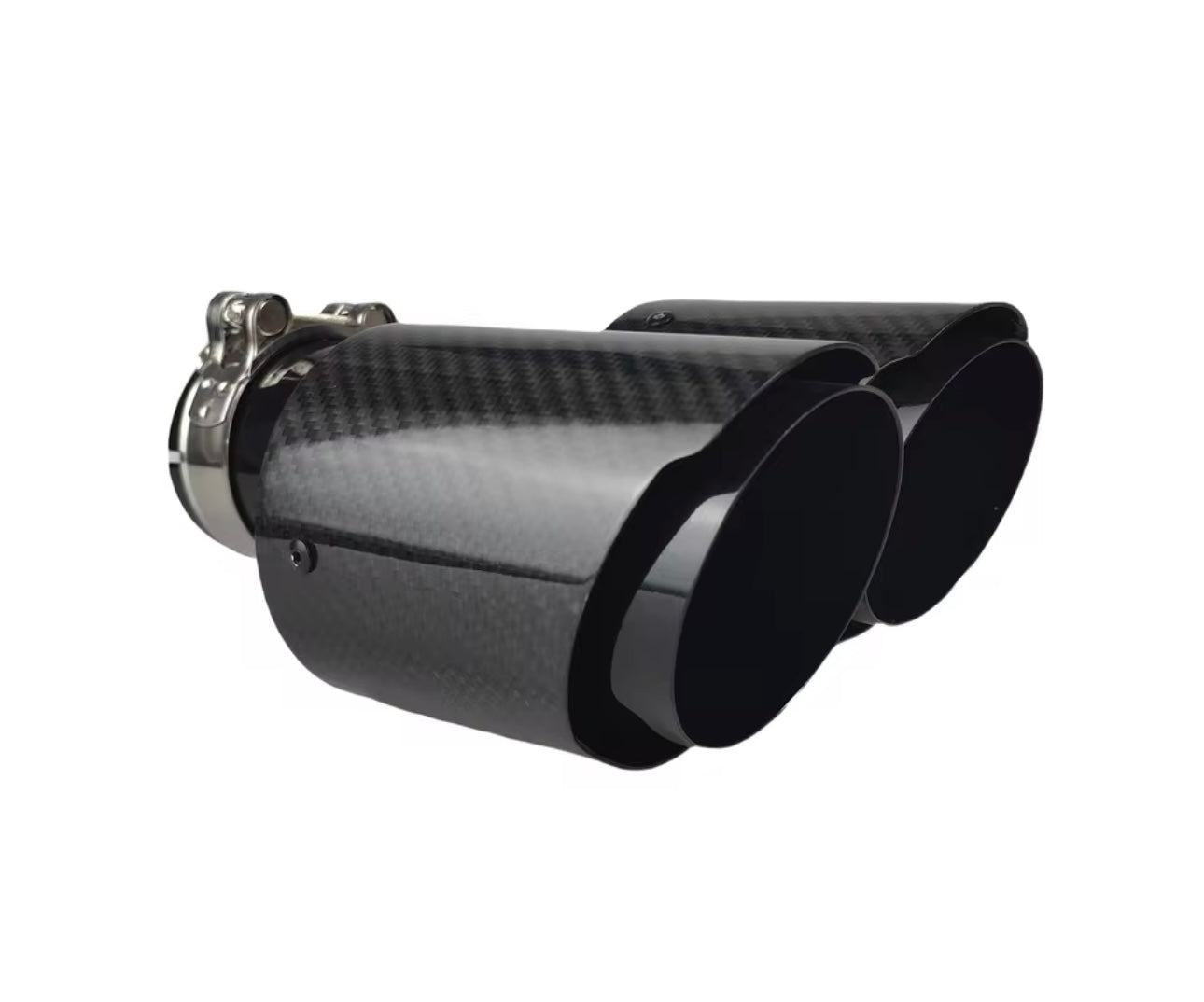 BMW yleismalliset hiilikuitu putkenpäät 2+2 liitos 60mm ulostulo 2x89mm