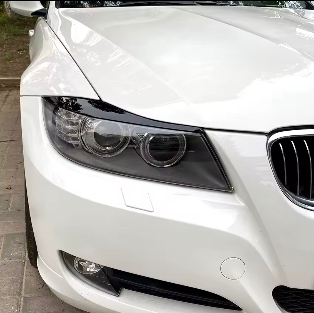 BMW E90 E91 Kiiltävän mustat valonluomet