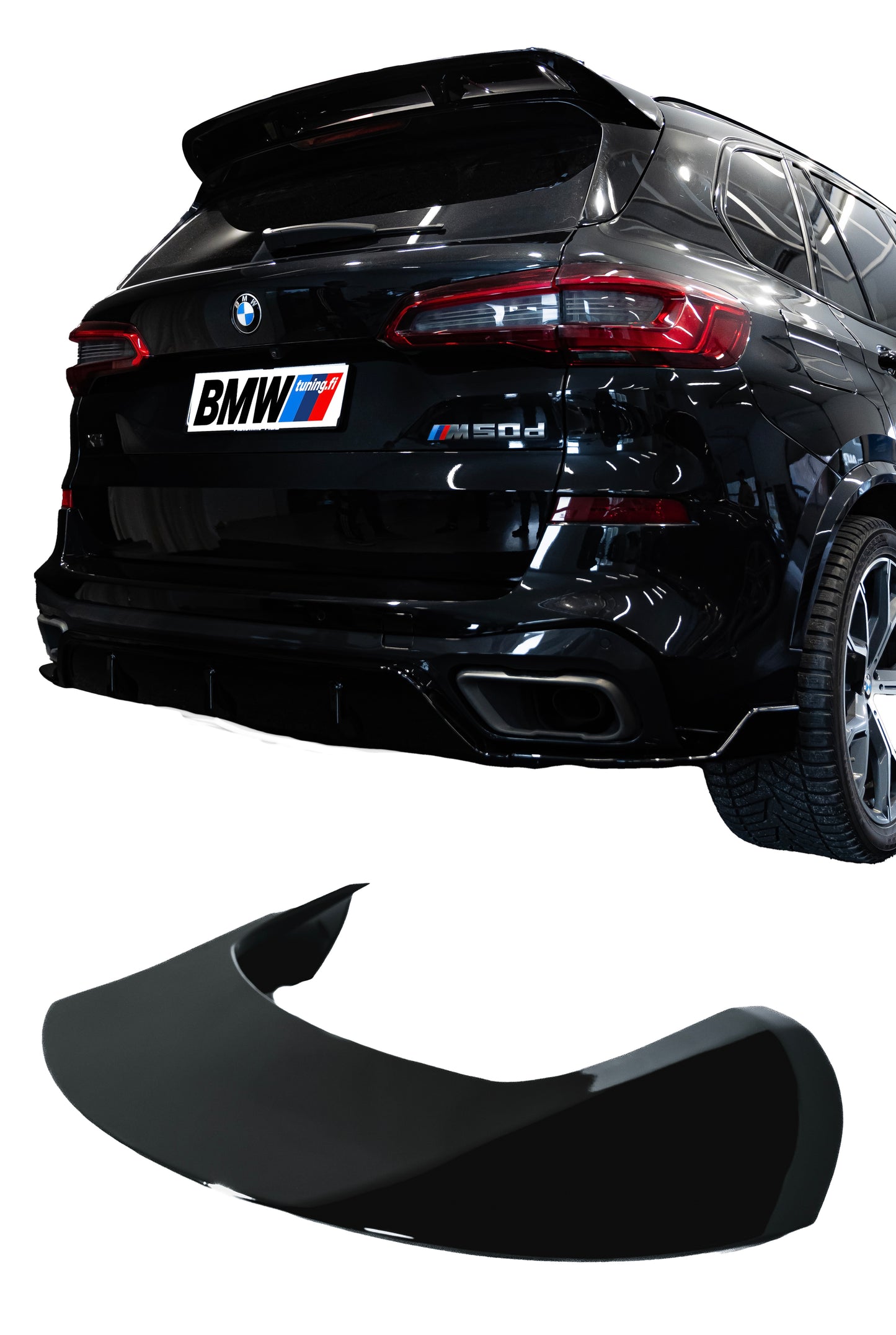 Bmw X5 G05 Aero kiiltävän musta takaspoileri