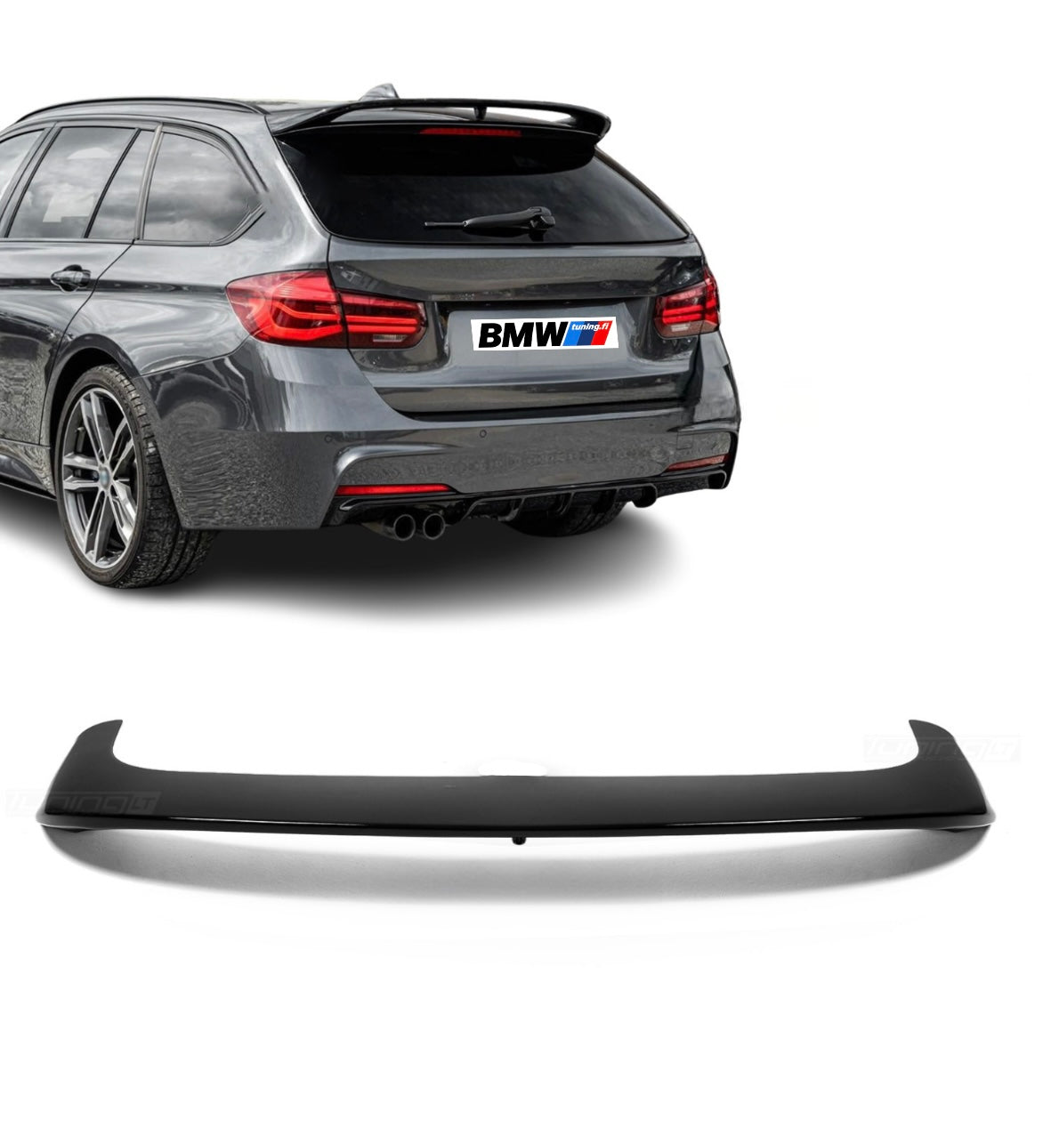 BMW F31 M-Performance takaspoileri kiltävän musta