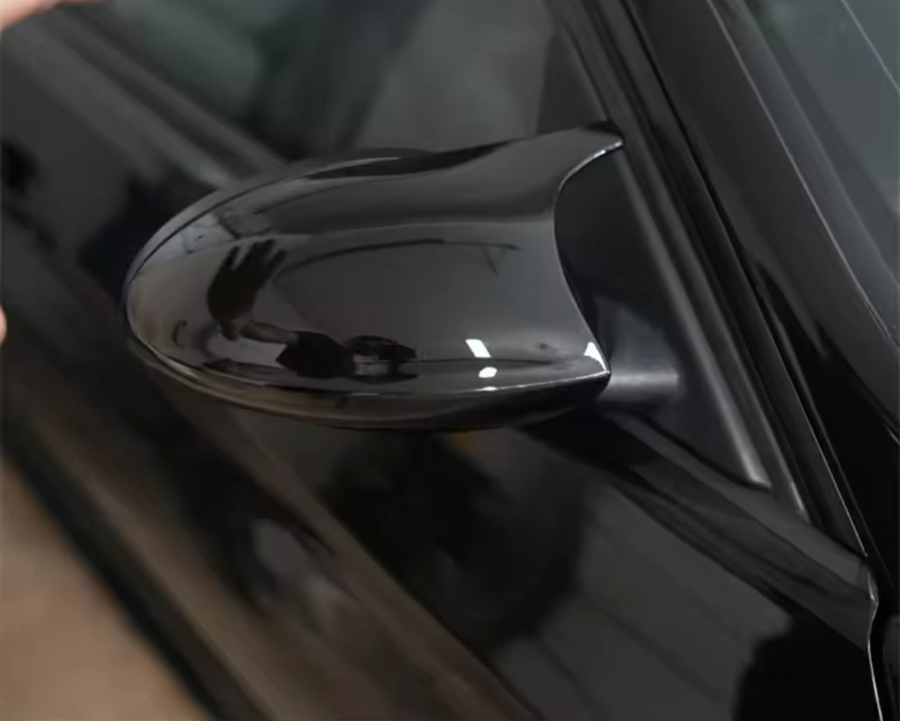 Bmw E90 E91 E92 E93 M3-Look kiiltävän mustat peilinkuoret