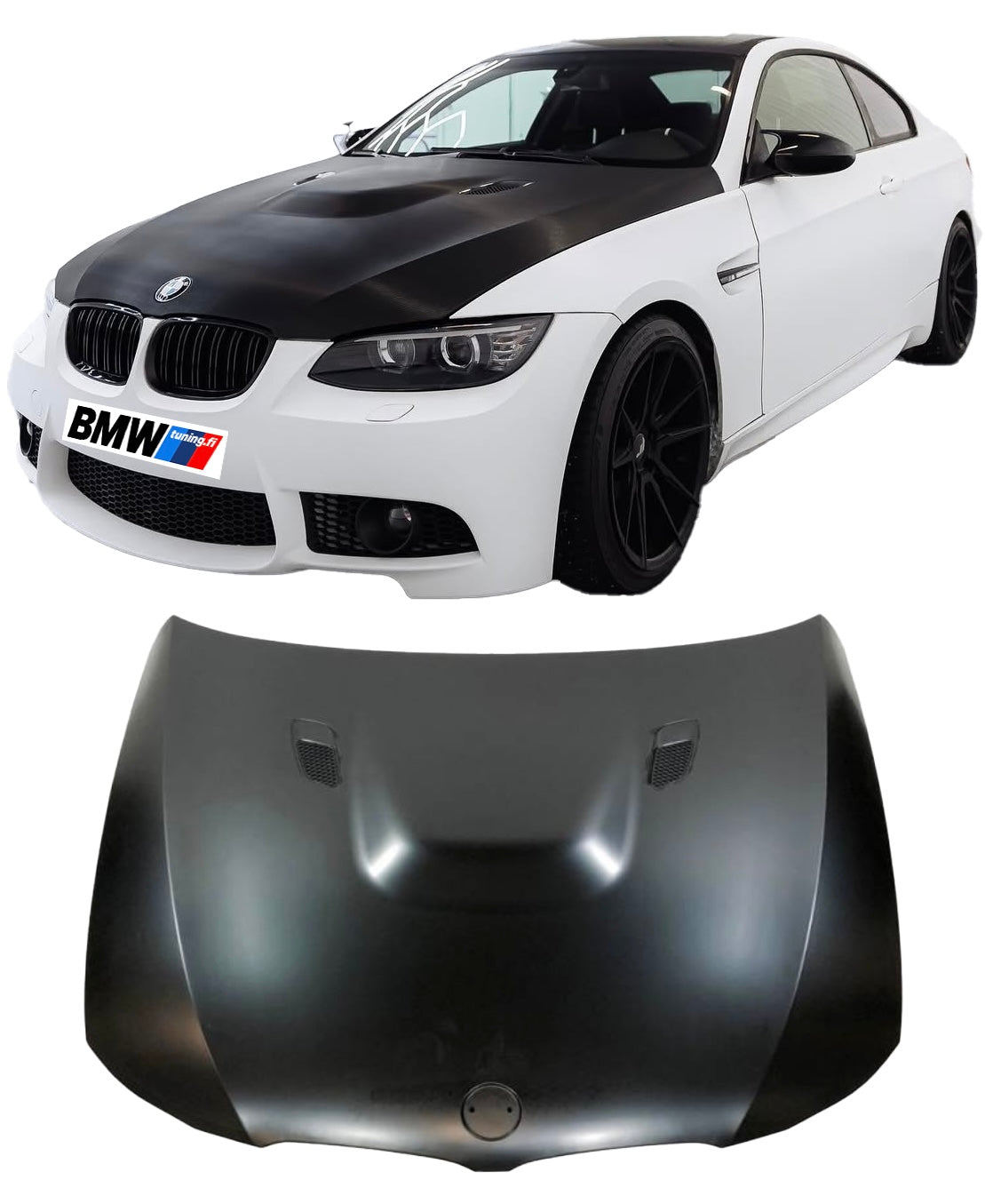 Bmw E90 E91 LCI M3-Look konepelti