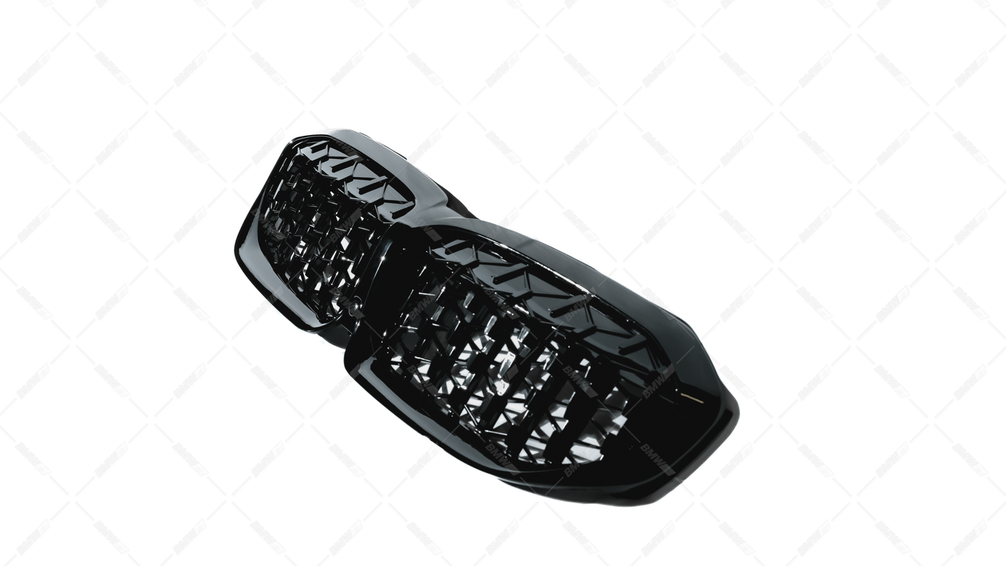 BMW G20 G21 kiiltävän mustat Diamond-munuaiset, Mustat yksityiskohdat