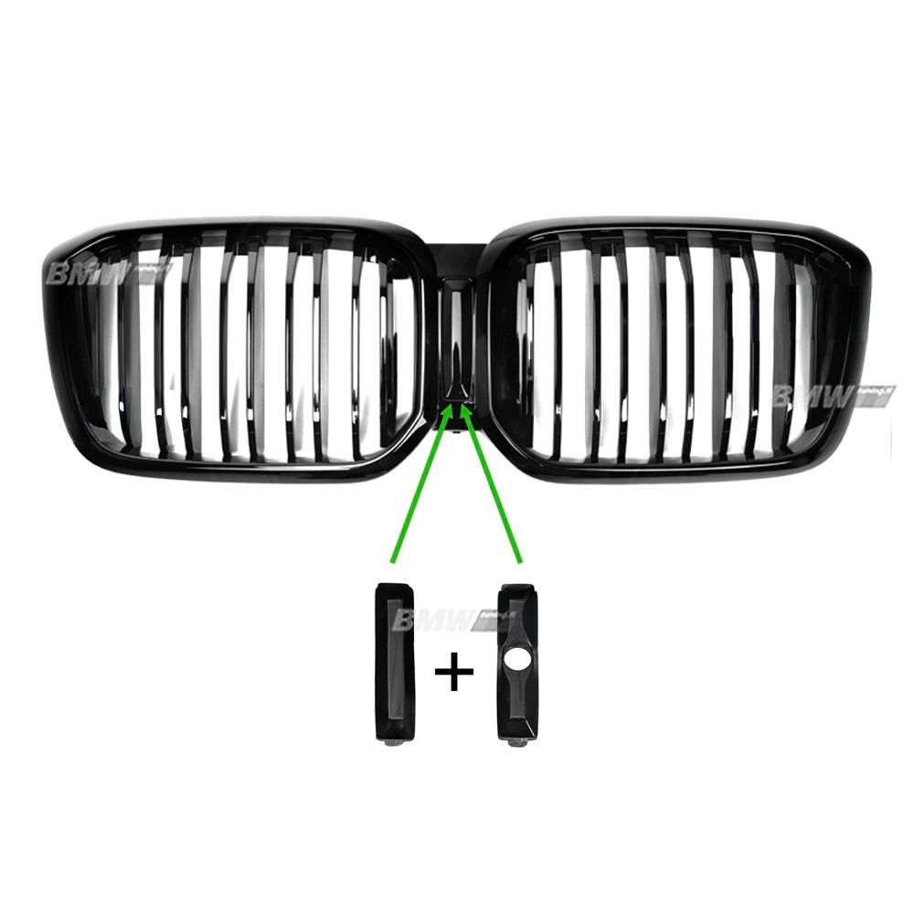 BMW G01 X3 LCI, G02 X4 LCI, M-look black kidney grille