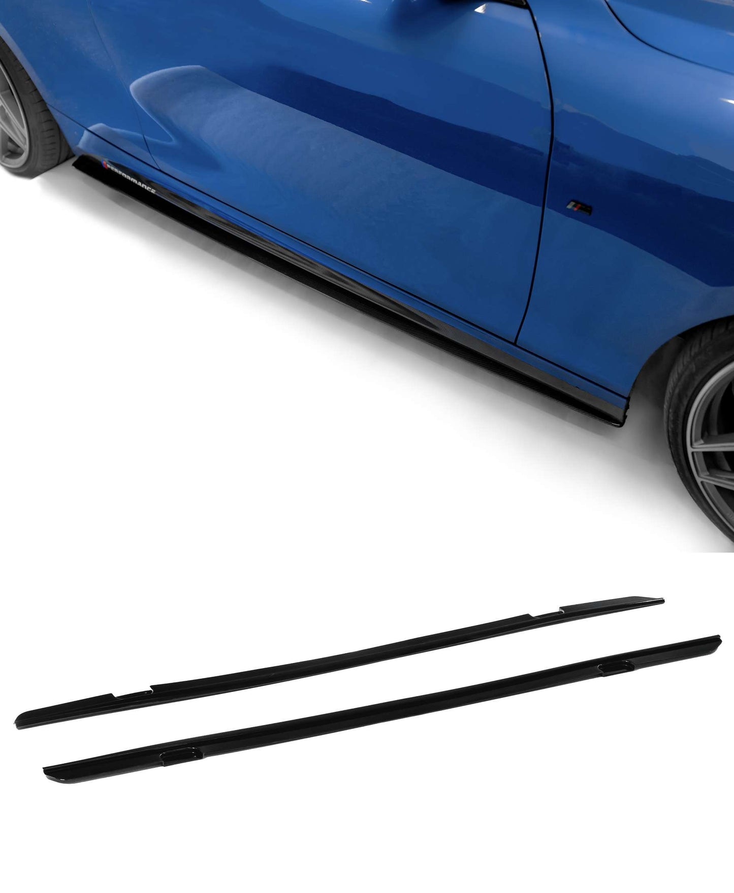 BMW F22, sivu helmojen lisäosat kiiltävän mustat