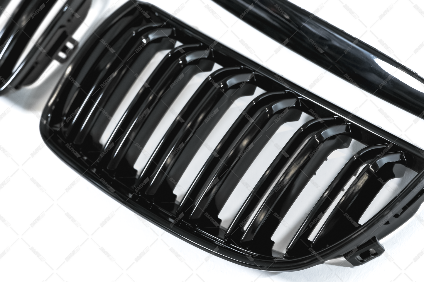 BMW E90 E91 M3-Look Glossy Black Kidneys
