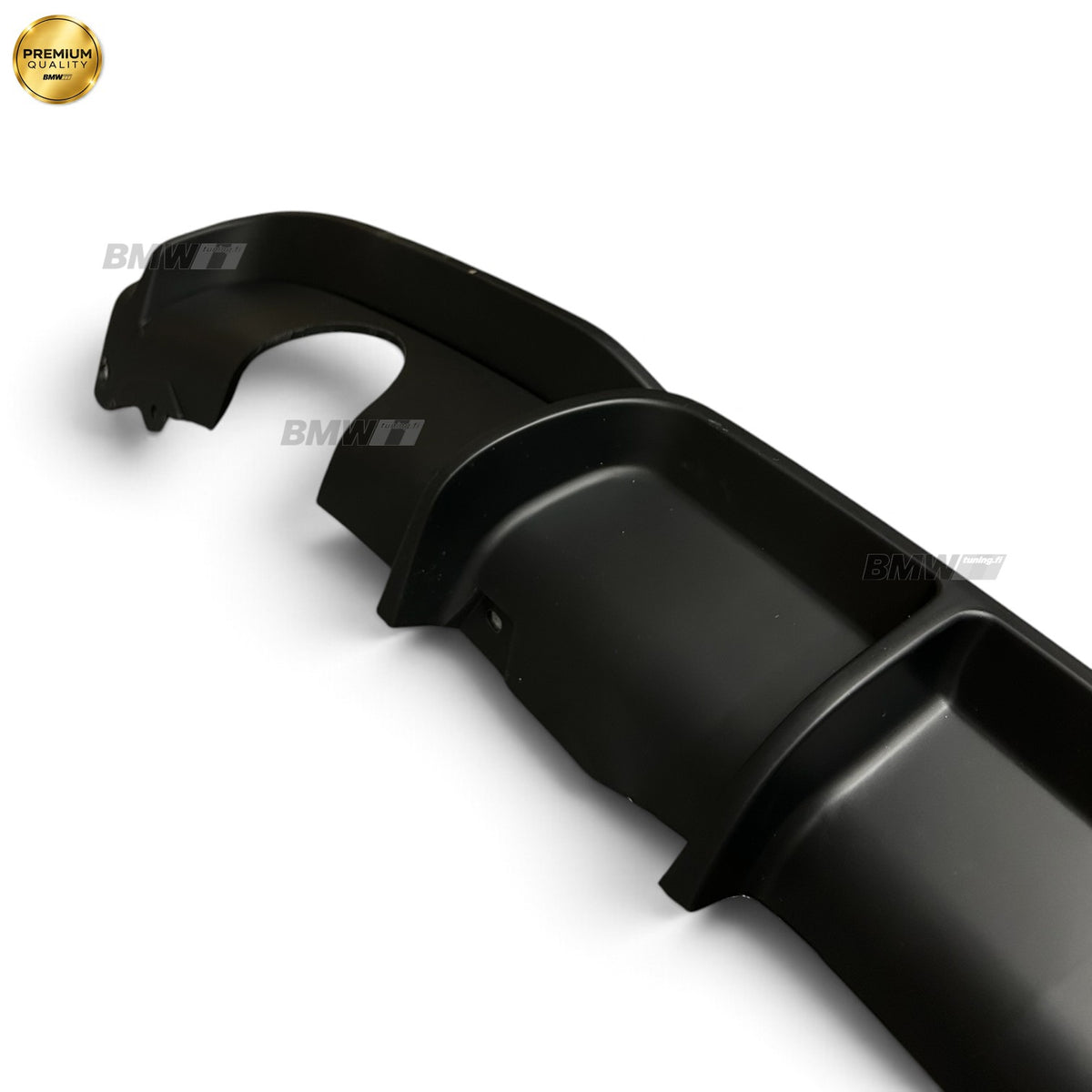 BMW F30 F31 M-Performance diffuusori M-Sport takapuskuriin, Matta musta