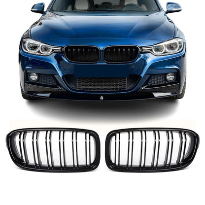 BMW F30 F31, M-look kiiltävän mustat munuaiset