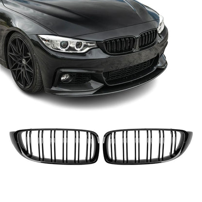 BMW F32 F33 F36 F82 F83, M4 Look , kiiltävän mustat munuaiset