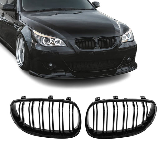 BMW E60 E61 kiiltävän mustat M5-look munuaiset