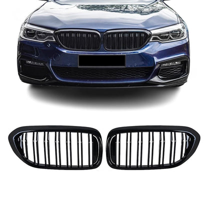 BMW G30 G31 , M5 look kiiltävän mustat munuaiset