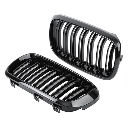 BMW X5 F15 X6 F16, M-Look kiiltävän mustat munuaiset