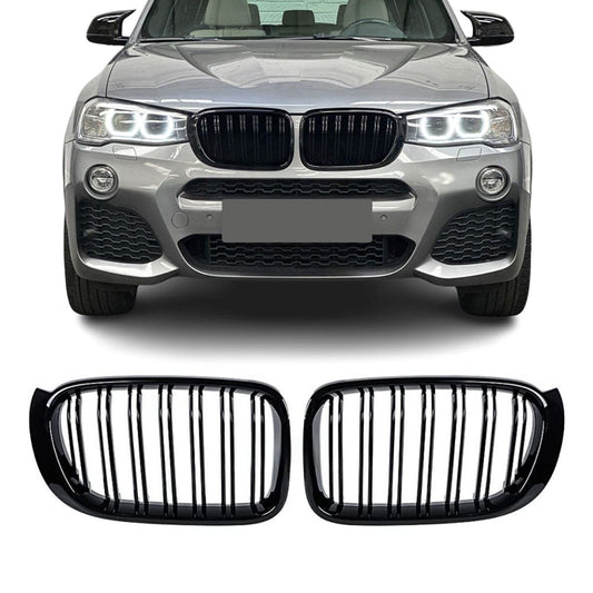 BMW X4 F26 / X3 F25 LCI, kiiltävän mustat munuaiset