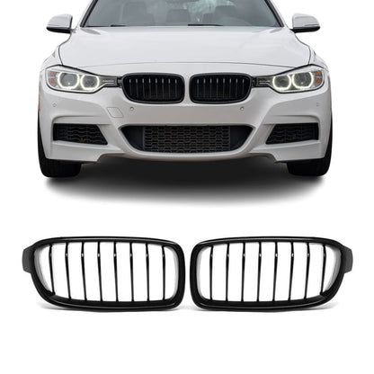 BMW F30 F31, single kiiltävän mustat munuaiset