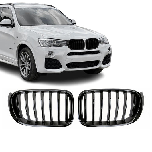 BMW X4 F26 / X3 F25 LCI, Single look kiiltävän mustat munuaiset