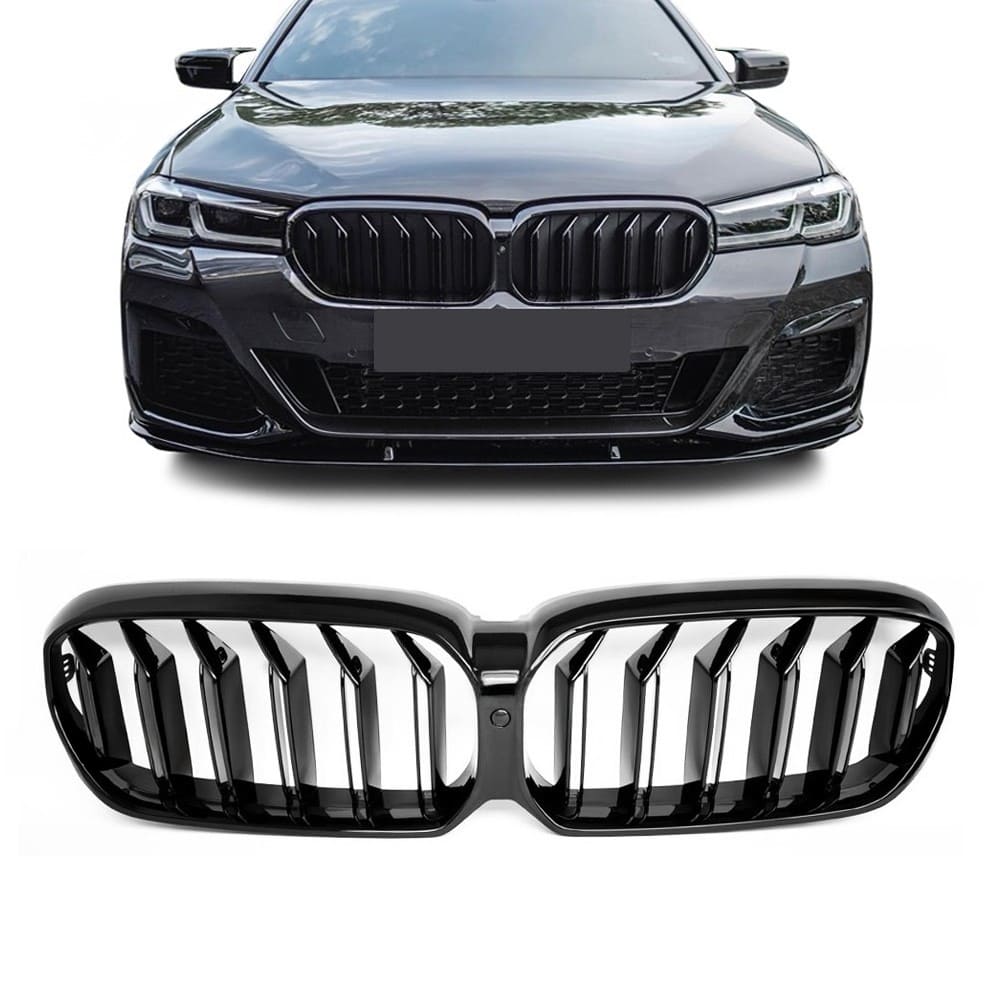 BMW G30 G31 LCI, M-look kiiltävän mustat munuaiset