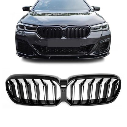 BMW G30 G31 LCI, M-look kiiltävän mustat munuaiset