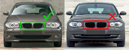 BMW E81 E82 E87 E88 Single Kiiltävän mustat munuaiset