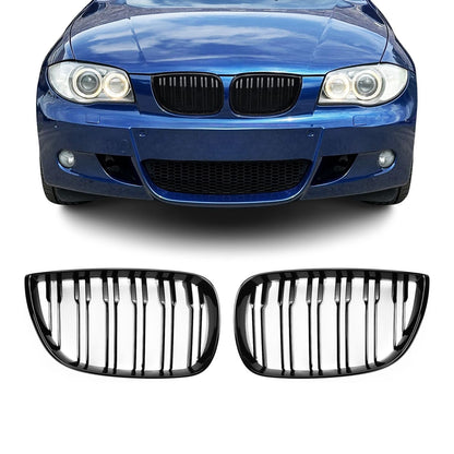 BMW E81 E82 E87 E88 M-look Kiiltävän mustat munuaiset