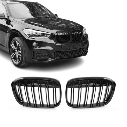 BMW X1 F48, kiiltävän mustat M-Look munuaiset