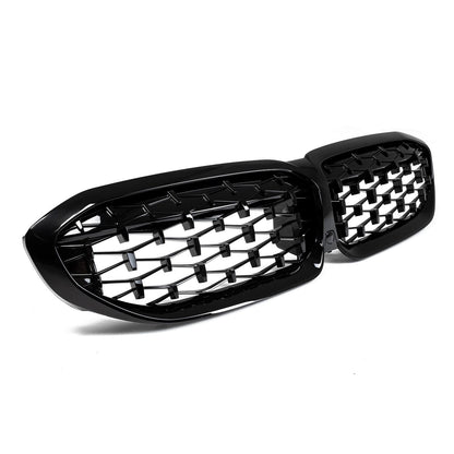 BMW G20 G21 kiiltävän mustat Diamond-munuaiset, Mustat yksityiskohdat