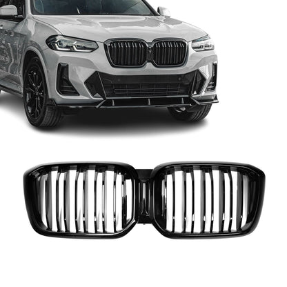 BMW G01 X3 LCI, G02 X4 LCI, M-look black kidney grille