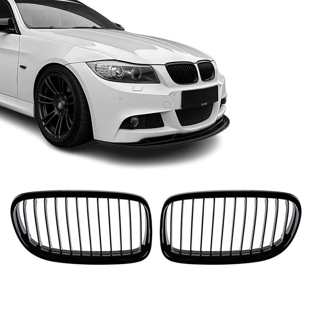 BMW E90 E91 LCI,Single kiiltävän
mustat munuaiset