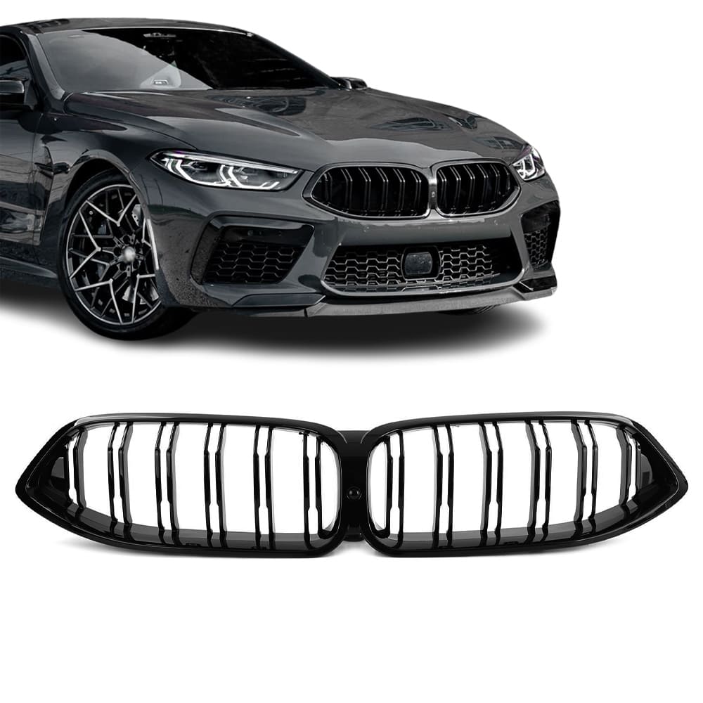 BMW G14,G15,G16, 8-Sarja , kiiltävän mustat m-look munuaiset