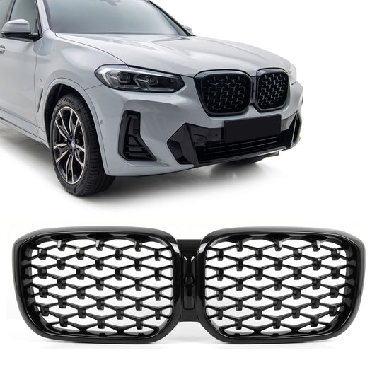 BMW G01 X3 / G02 X4 LCI Diamond Munuaiset Kiiltävän Mustat