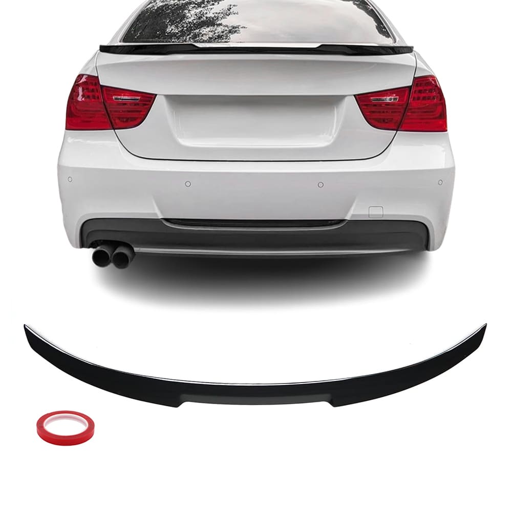 BMW E90 - M4 look spoileri kiiltävän musta