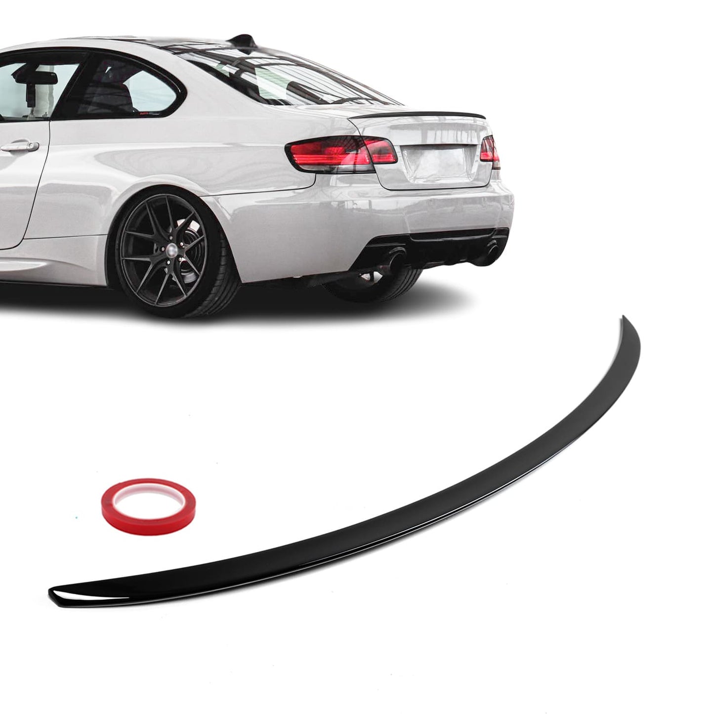 BMW E92 M3-look kiiltävän musta takaspoileri