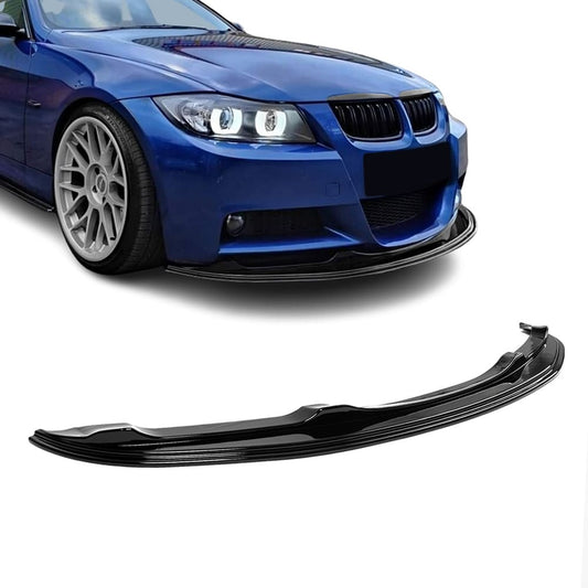BMW E90 E91 05-08 M-Sport etupuskurin hockhenheim kiiltävän musta splitteri etulippa