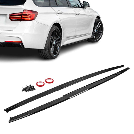 BMW F30 F31, M-Performance helmojen lisäosat kiiltävän musta