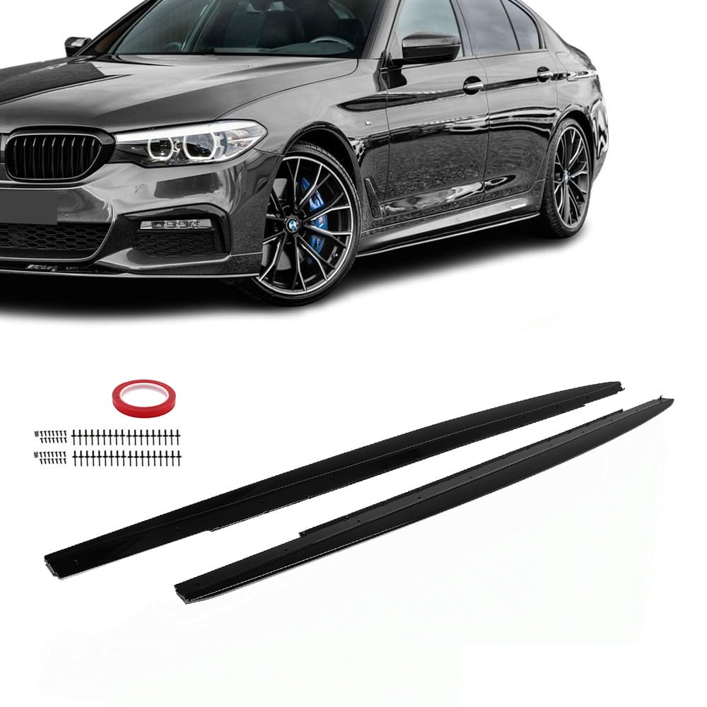 BMW G30 G31 M-Performance sivuhelmojen lisäosat kiiltävän mustat