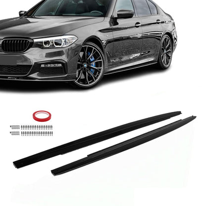 BMW G30 G31 M-Performance sivuhelmojen lisäosat kiiltävän mustat