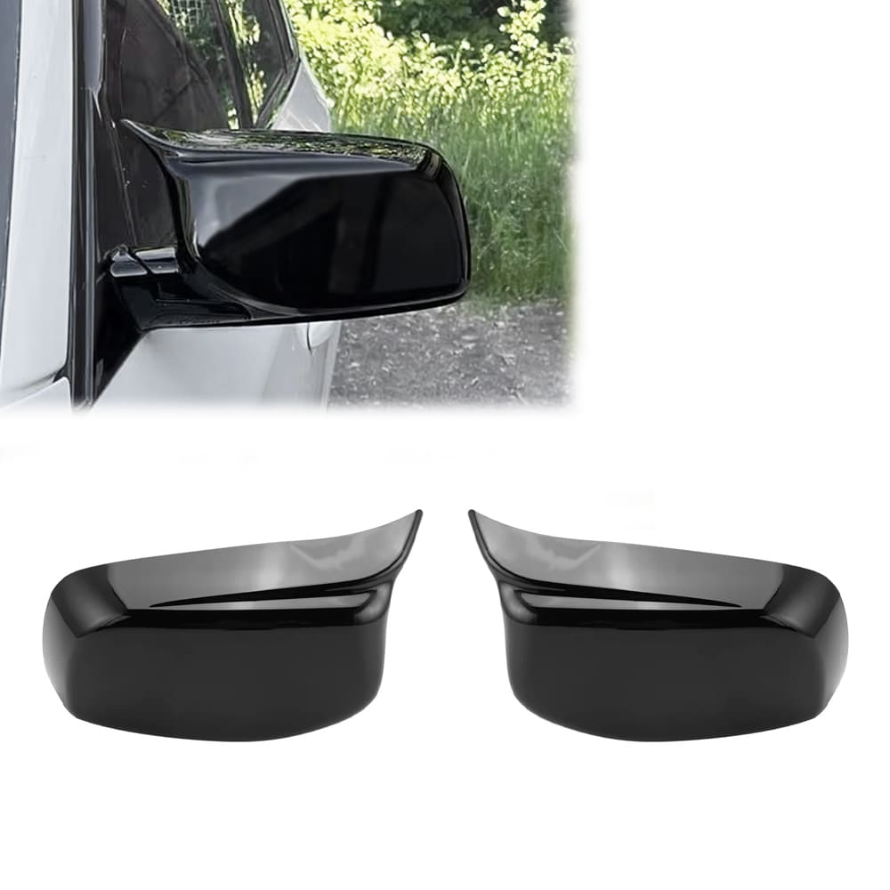 BMW E60 E61 E63 E64 kiiltävän mustat M-look peilinkuoret