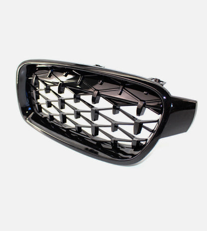 BMW F30 F31, Kiiltävän
mustat Diamond munuaiset