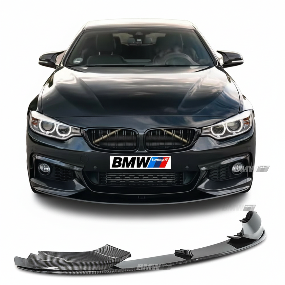 BMW F32 F33 F36 M-performance etupuskurin lippa carbon look