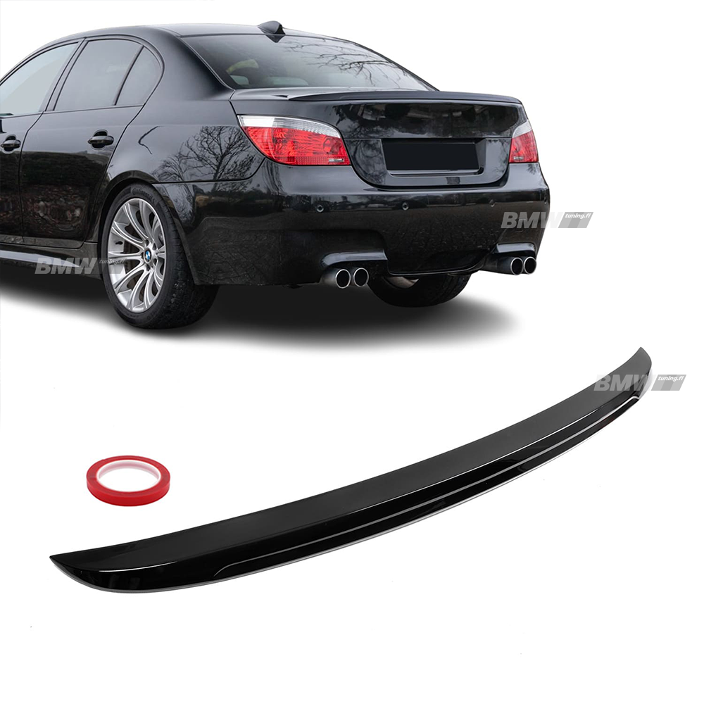 BMW E60 M-Performance look kiiltävän musta takaspoileri