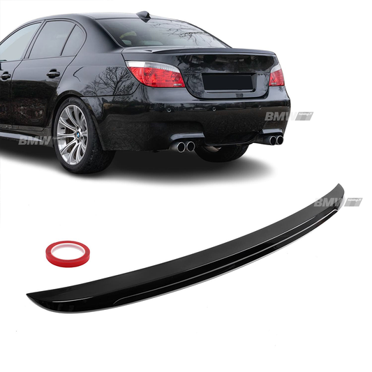 BMW E60 M-Performance look glossy black rear spoiler