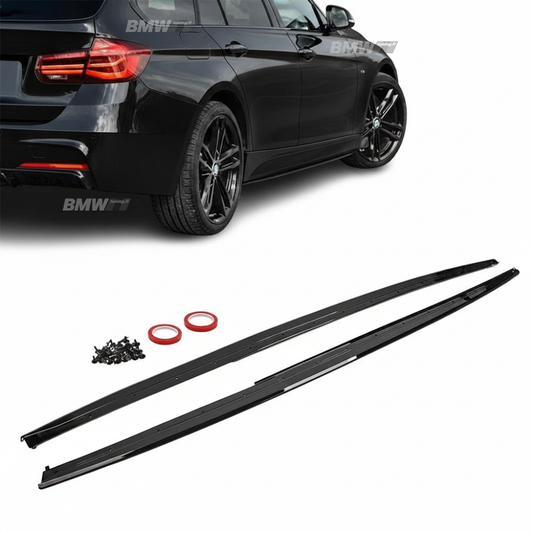 BMW F30 F31, M-Performance helmojen lisäosat kiiltävän musta