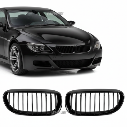 BMW E63 E64 Single Munuaiset Kiiltävä Musta