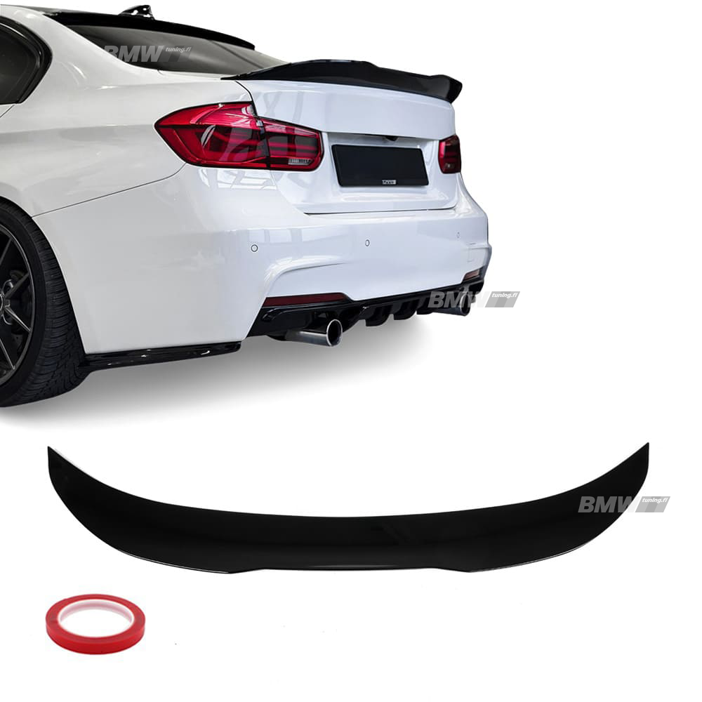 BMW F30, PSM-Look kiiltävän musta takaspoileri