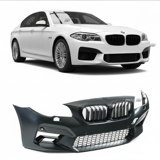 BMW F10 F11 , G30 LCI M5 look etupuskuri. PDC,SRA.