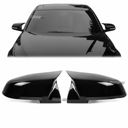 BMW F20/F21, F22/F23 F30 F31, F32 F33, F36, mustat M-Look peilinkuoret kiiltävän mustat
