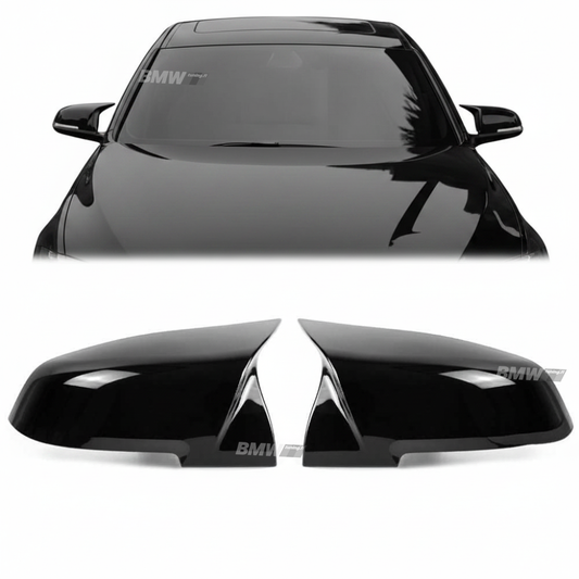 BMW F20/F21, F22/F23 F30 F31, F32 F33, F36, mustat M-Look peilinkuoret kiiltävän mustat